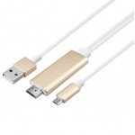 Wholesale Micro USB MHL to HDMI Cable, HD TV Cable for Samsung Android Smart Phones and Tablets (Gold)